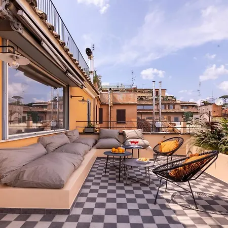 Romac - Condotti Penthouse In The Spanish Steps Area Appartement *