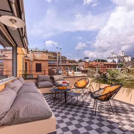 Romac - Condotti Penthouse In The Spanish Steps Area Lejlighed
